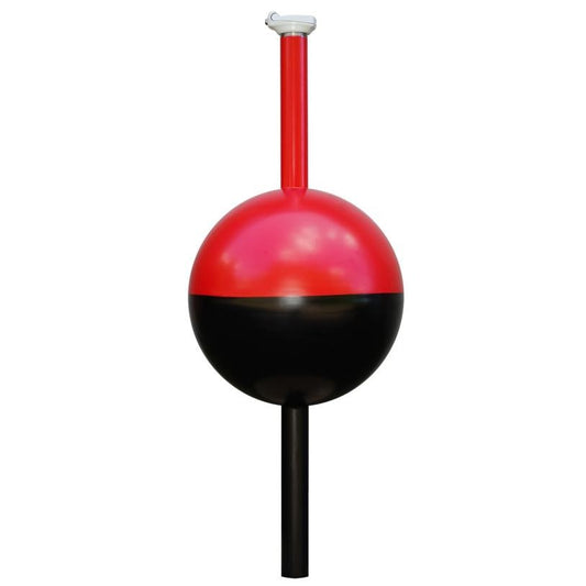 TerraTransfer Standard-Messboje aus Edelstahl, rot-schwarz, freigestellt